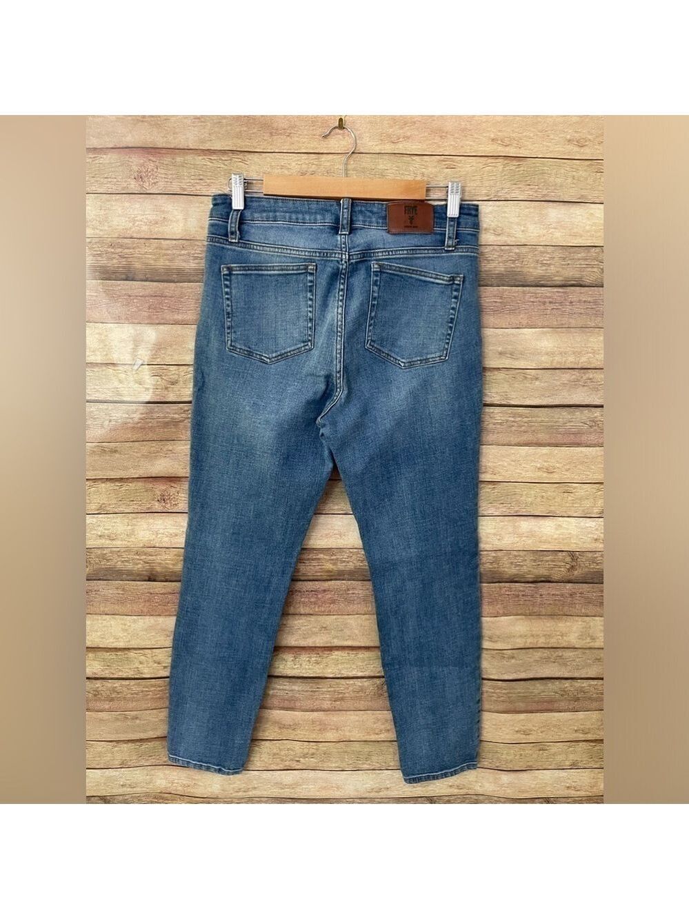 Free People Frye Women’s Medium Wash High Waist Straight Leg Jeans Size: 10
